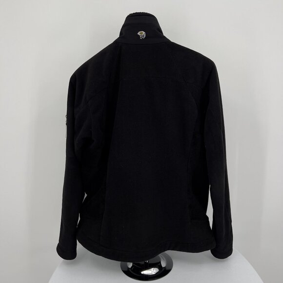 Mountain Hardwear Womens M Medium Solid Black Fleece Jacket Full-Zip - Picture 4 of 8